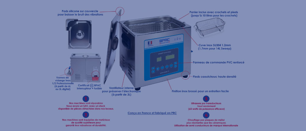 Bac ultrasons,Nettoyeur A Ultrasons 3L Ultrasonic Cleaner